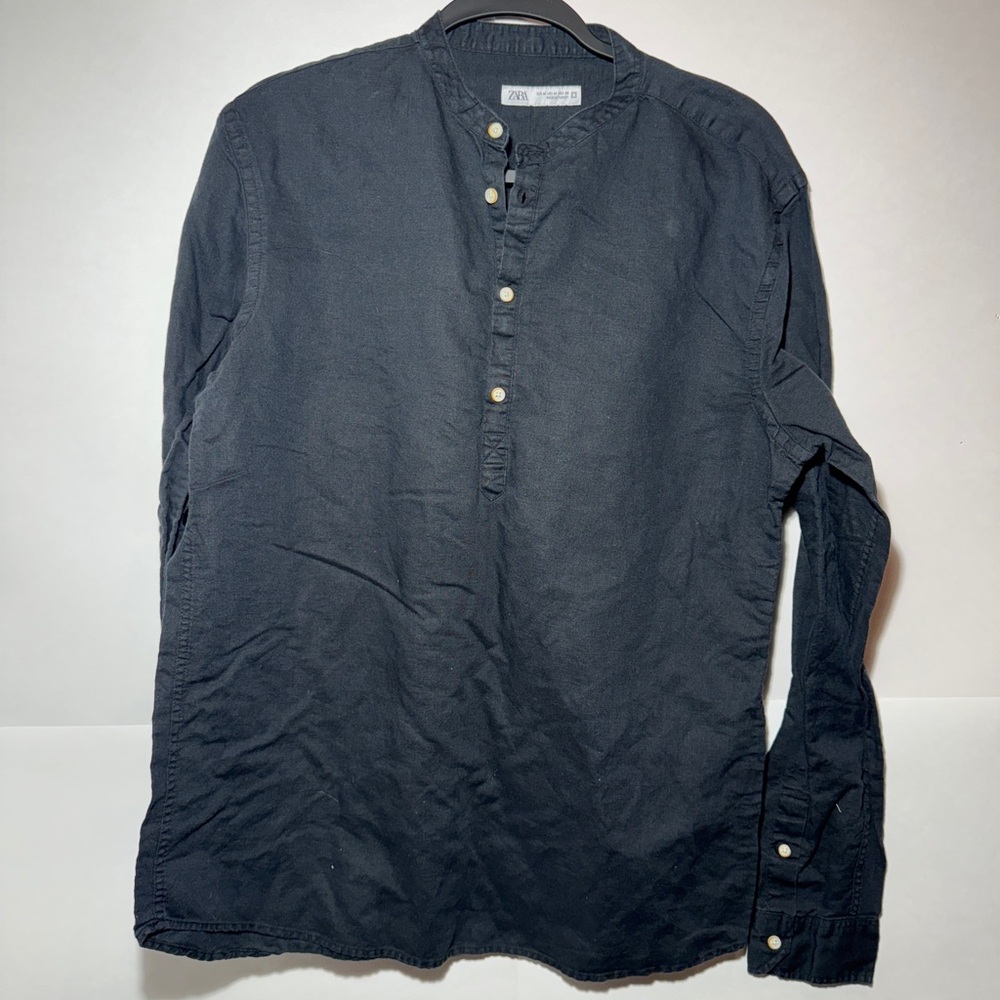 Zara Black Button Down Shirt